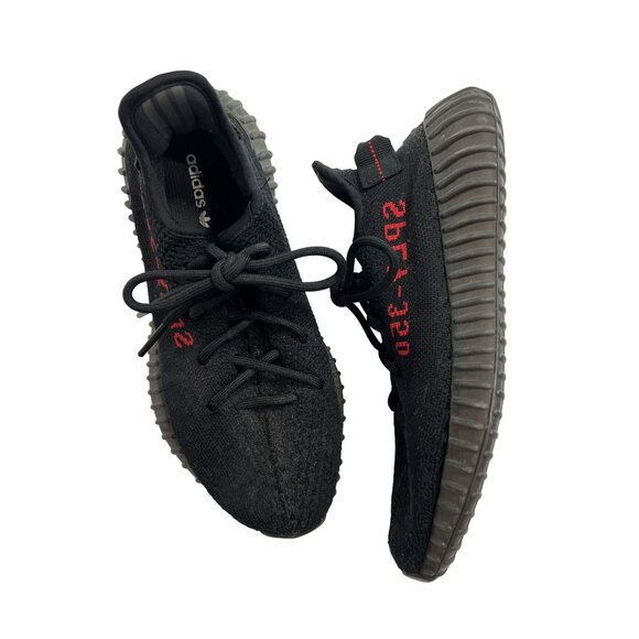 Adidas Yeezy Boost 350 V2 Sneakers in Black Red - Picture 1 of 8